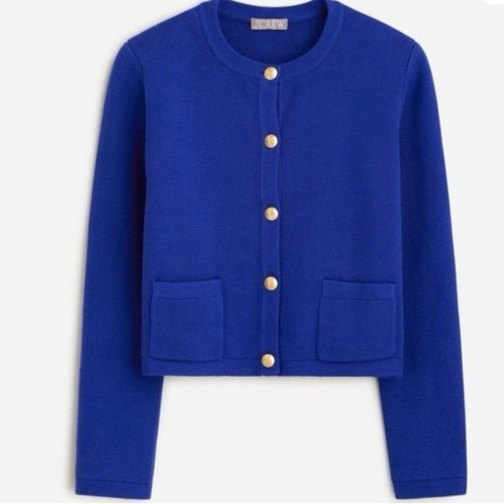 J Crew Royal Blue Cardigan XS